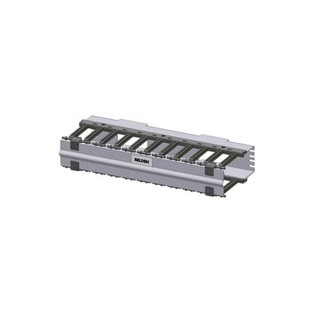 Belden HORIZONTAL MANAGER W/ COVER, FOR HIGH DENSITY RACK BLACK BHH192UR